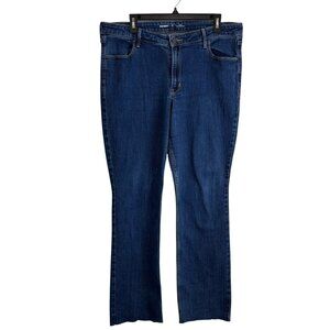 Old Navy Womens Jeans Adult Size 16 Long Wow Boot Cut Blue Stretch Casual Denim